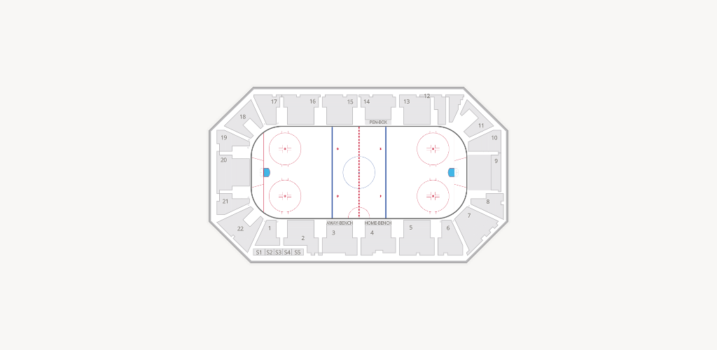 1st SUMMIT ARENA at Cambria County War Memorial Seating Chart