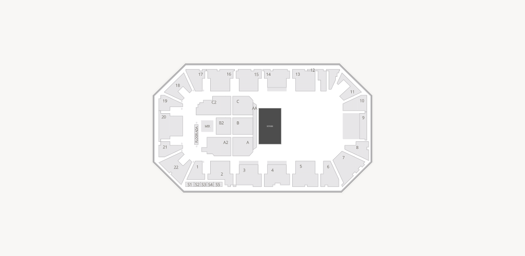 1st SUMMIT ARENA at Cambria County War Memorial Seating Chart