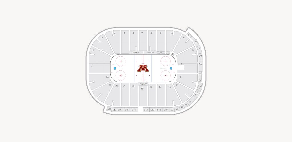 3M Arena at Mariucci Seating Chart