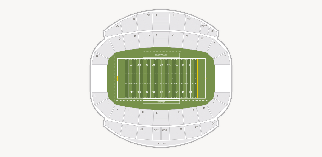 Aggie Memorial Stadium Seating Chart