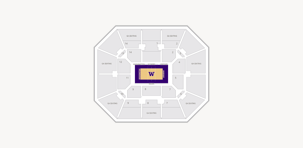 Alaska Airlines Arena at Hec Edmundson Pavilion Seating Chart