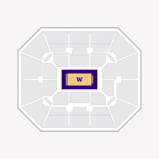 Alaska Airlines Arena at Hec Edmundson Pavilion seating chart