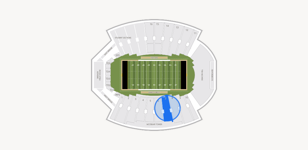 Allegacy Federal Credit Union Stadium Seating Chart
