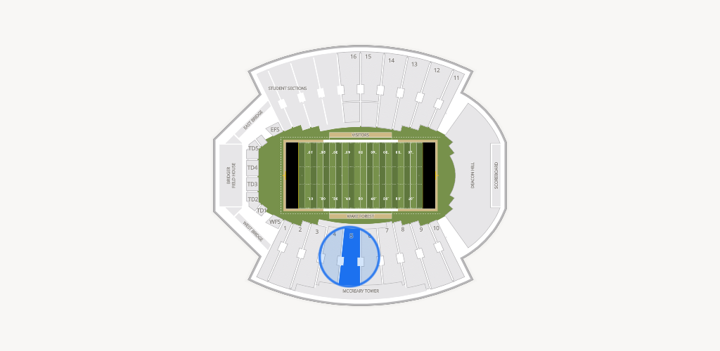 Allegacy Federal Credit Union Stadium Seating Chart