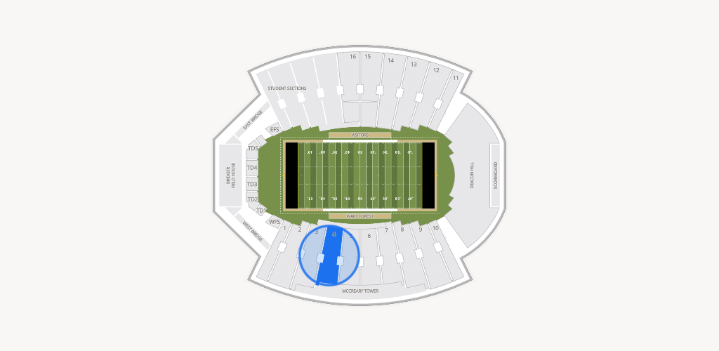 Allegacy Federal Credit Union Stadium Seating Chart
