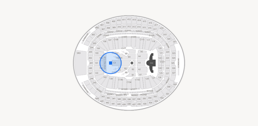 Allegiant Stadium Seating Chart