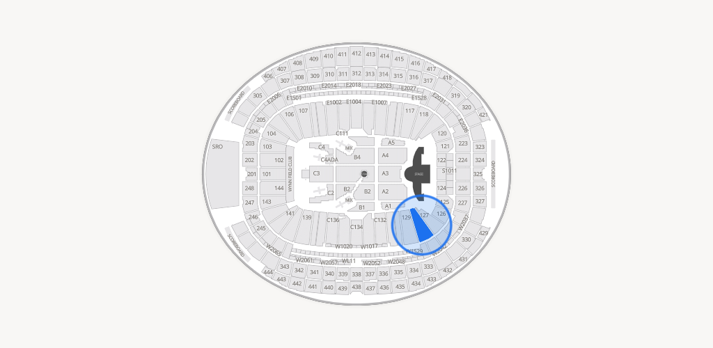 Allegiant Stadium Seating Chart