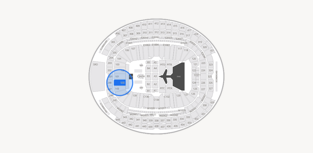 Allegiant Stadium Seating Chart