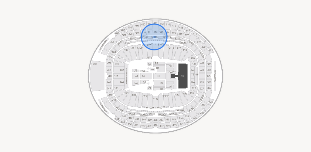 Allegiant Stadium Seating Chart