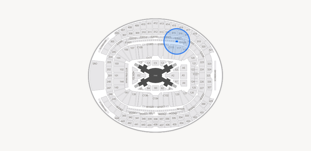 Allegiant Stadium Seating Chart