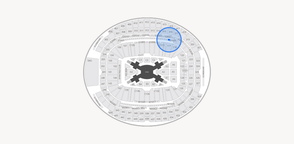 Allegiant Stadium Seating Chart