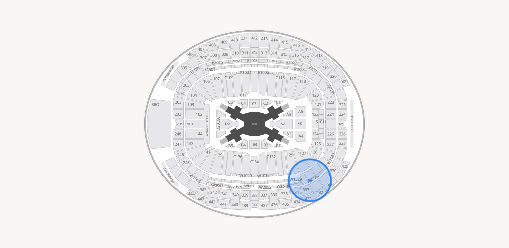Allegiant Stadium Seating Chart