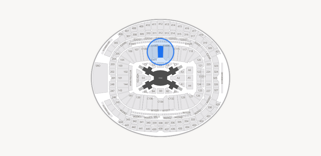 Allegiant Stadium Seating Chart