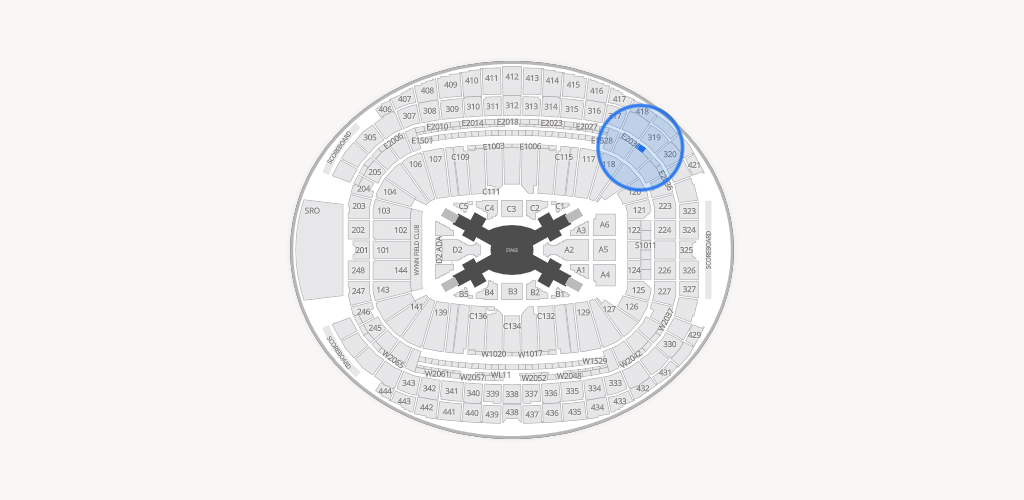 Allegiant Stadium Seating Chart