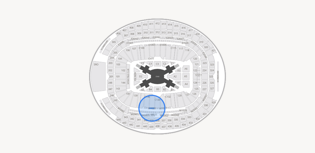 Allegiant Stadium Seating Chart