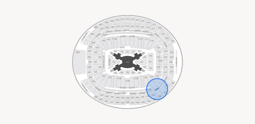Allegiant Stadium Seating Chart