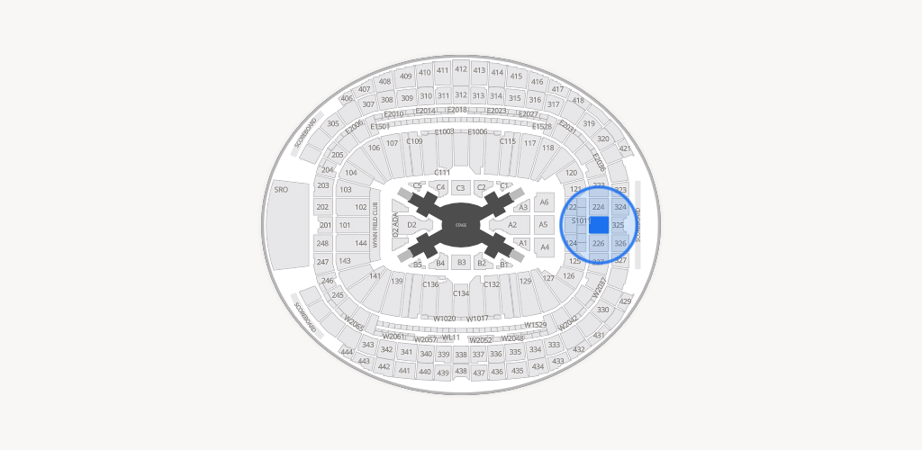Allegiant Stadium Seating Chart