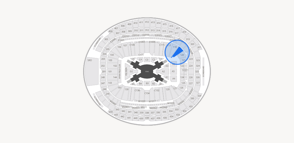 Allegiant Stadium Seating Chart