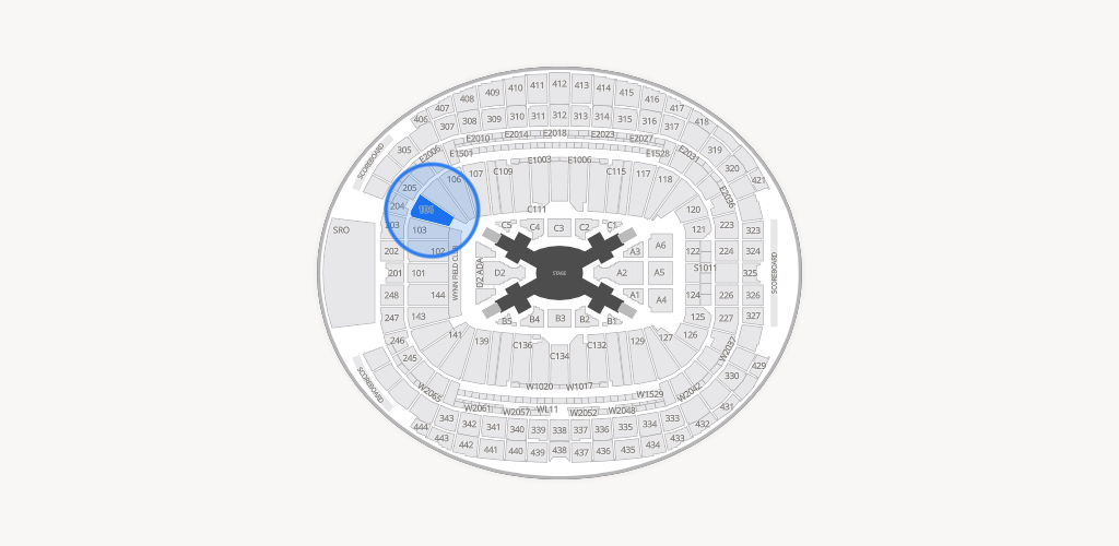 Allegiant Stadium Seating Chart
