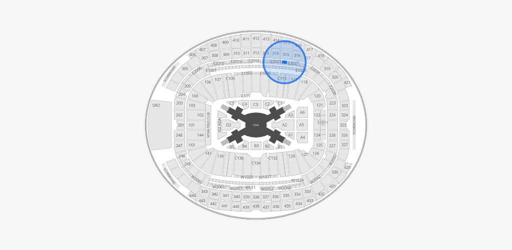 Allegiant Stadium Seating Chart