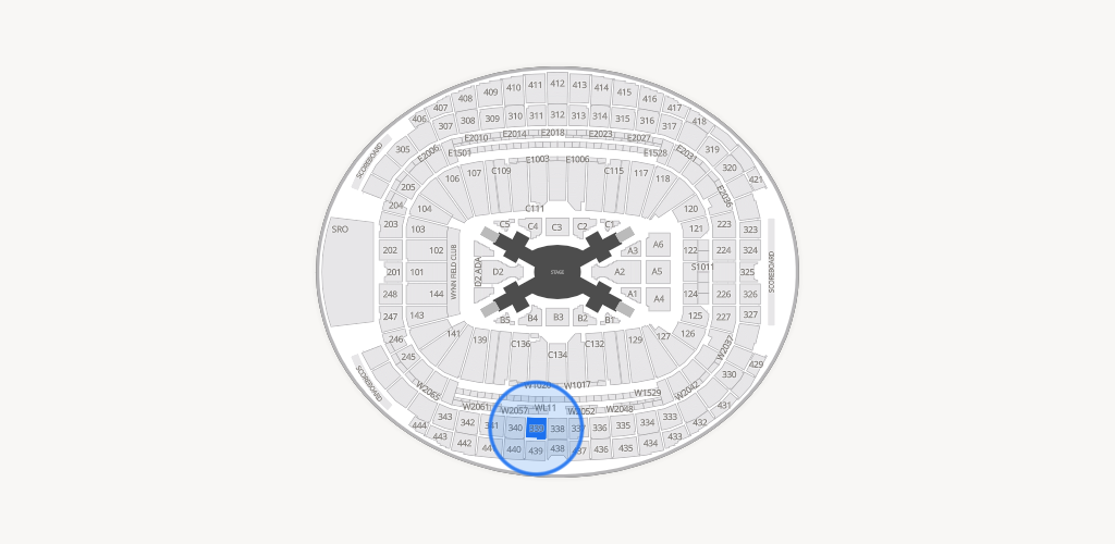 Allegiant Stadium Seating Chart