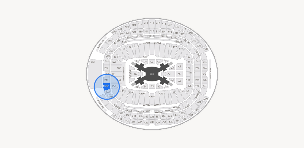 Allegiant Stadium Seating Chart