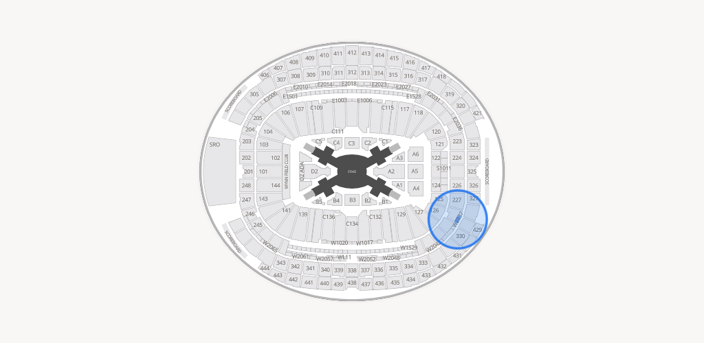Allegiant Stadium Seating Chart