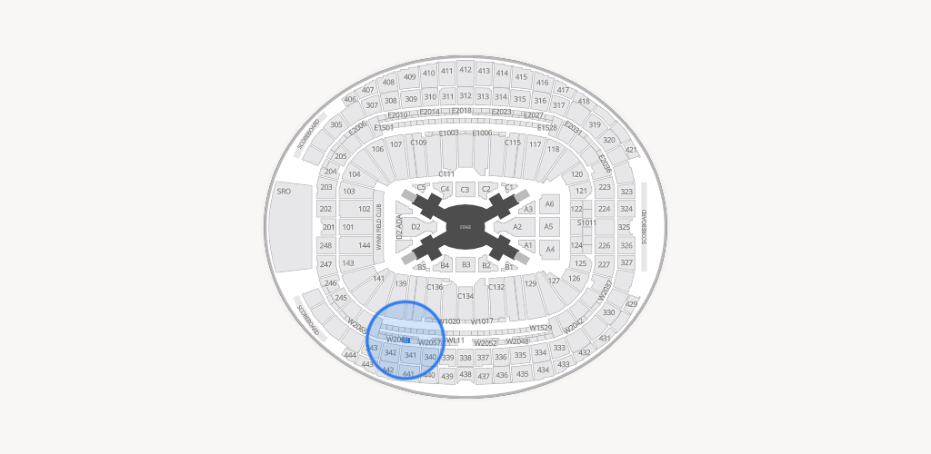 Allegiant Stadium Seating Chart