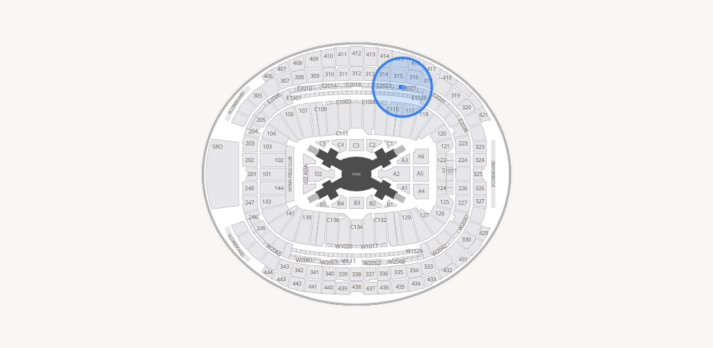 Allegiant Stadium Seating Chart