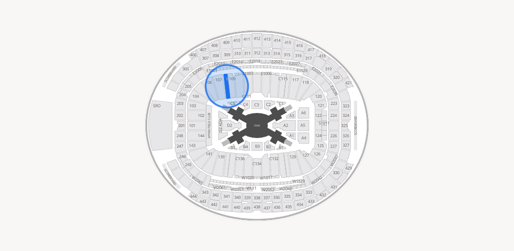 Allegiant Stadium Seating Chart