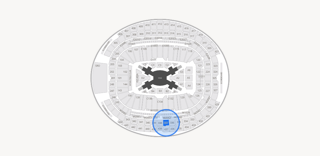Allegiant Stadium Seating Chart