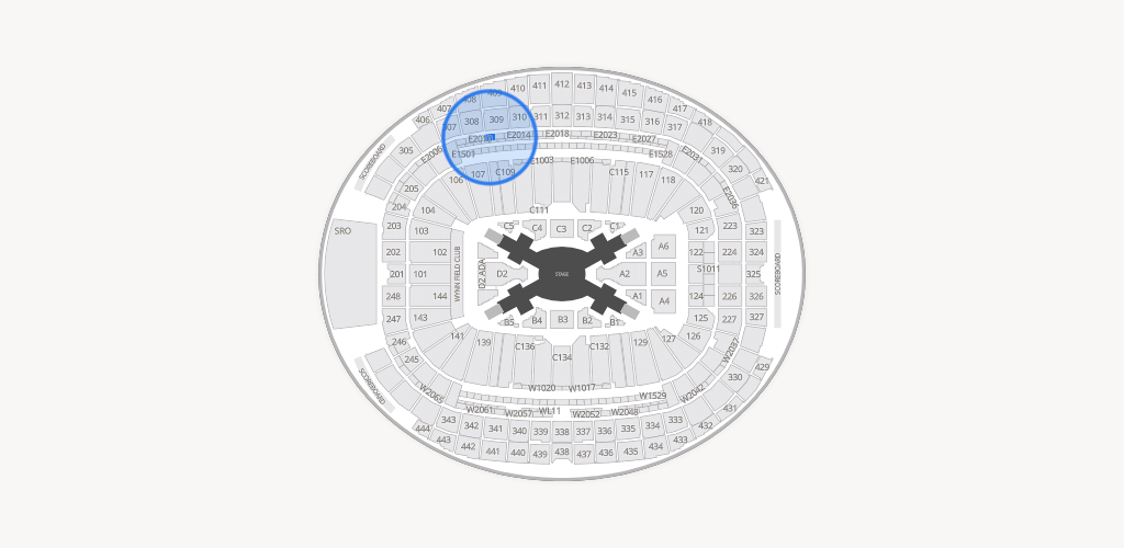 Allegiant Stadium Seating Chart
