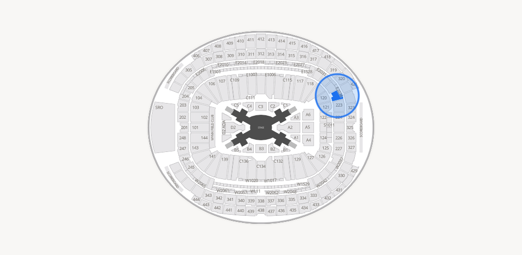 Allegiant Stadium Seating Chart
