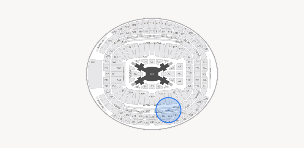 Allegiant Stadium Seating Chart