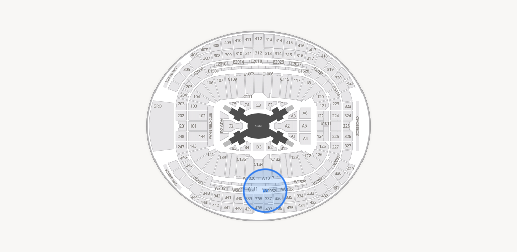 Allegiant Stadium Seating Chart