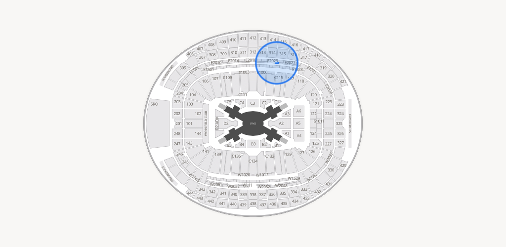 Allegiant Stadium Seating Chart