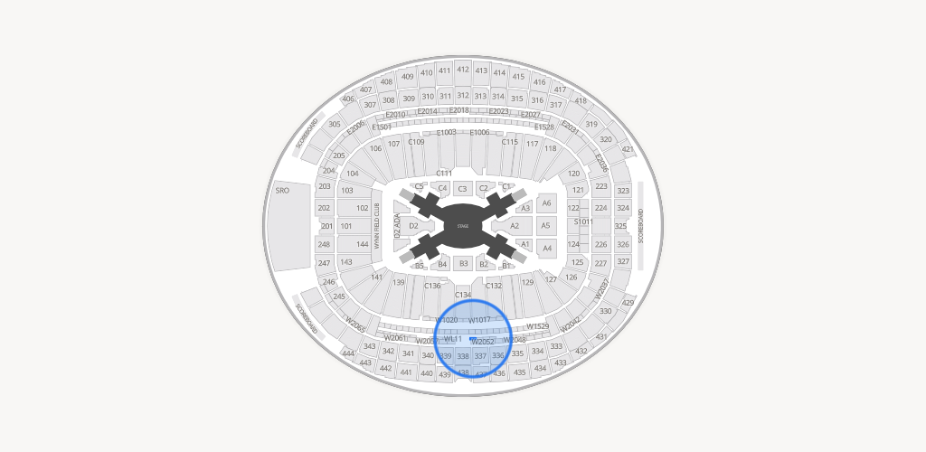 Allegiant Stadium Seating Chart