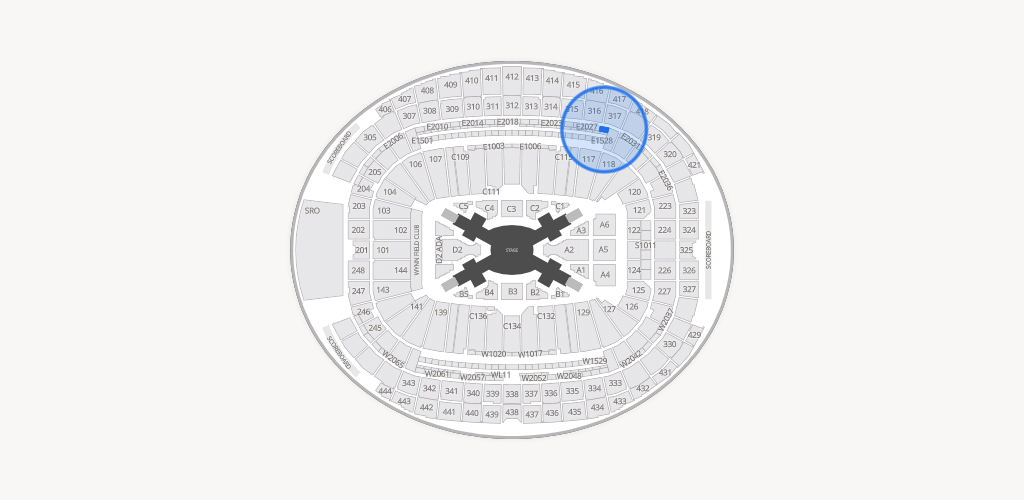 Allegiant Stadium Seating Chart