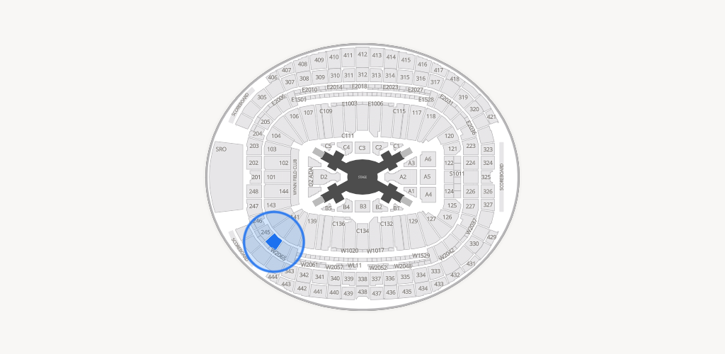 Allegiant Stadium Seating Chart