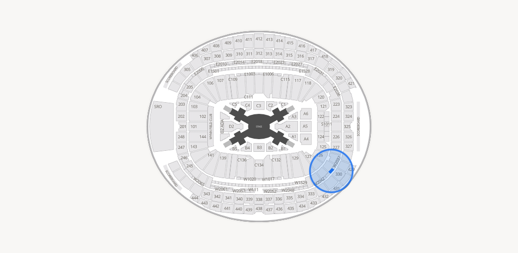 Allegiant Stadium Seating Chart