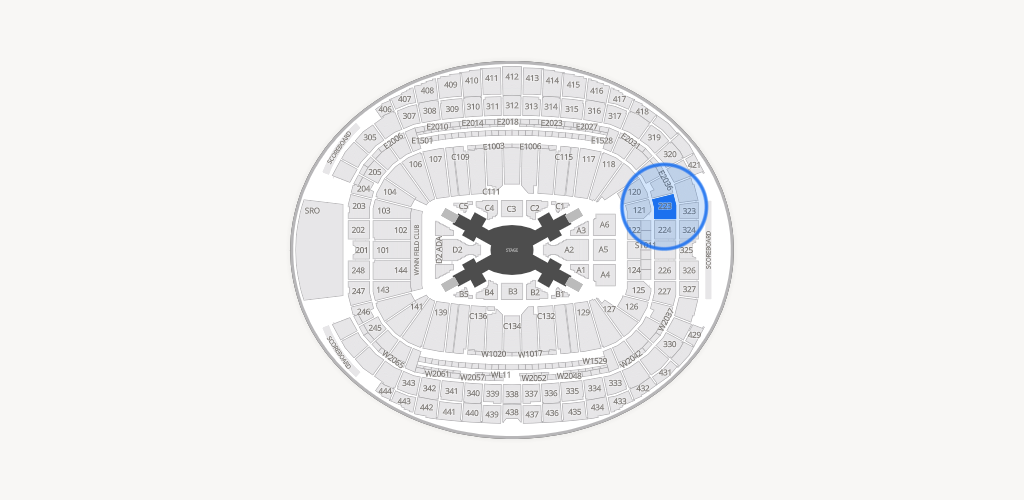 Allegiant Stadium Seating Chart