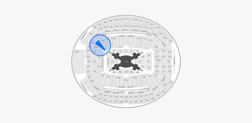 Allegiant Stadium Seating Chart
