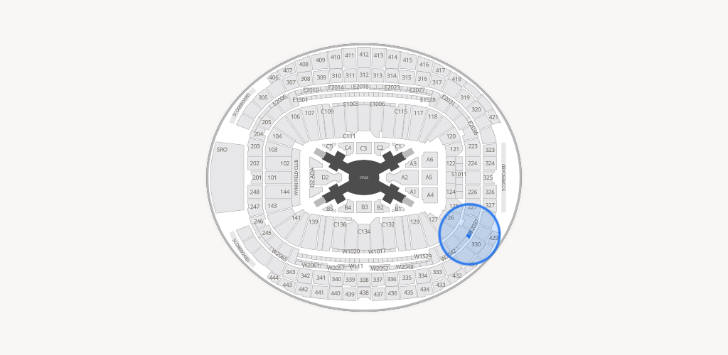 Allegiant Stadium Seating Chart
