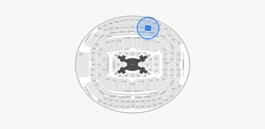 Allegiant Stadium Seating Chart