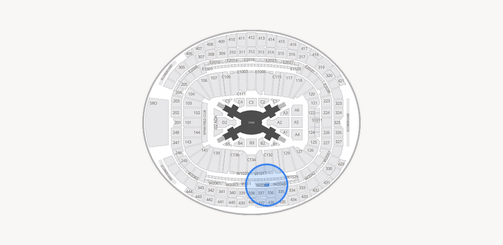 Allegiant Stadium Seating Chart