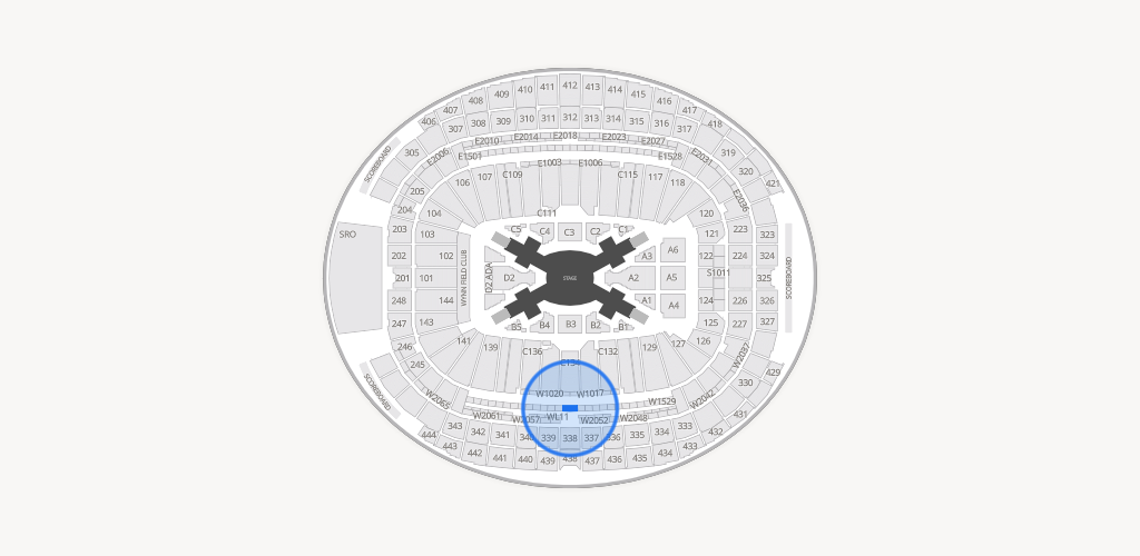 Allegiant Stadium Seating Chart