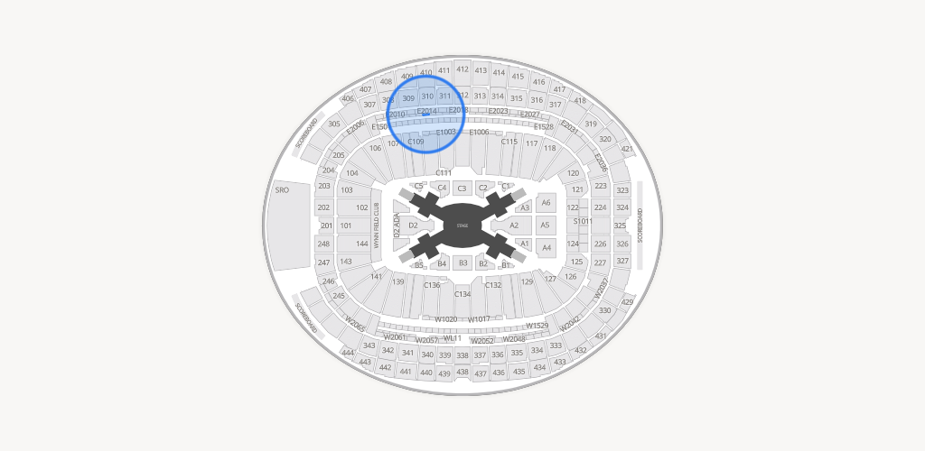 Allegiant Stadium Seating Chart