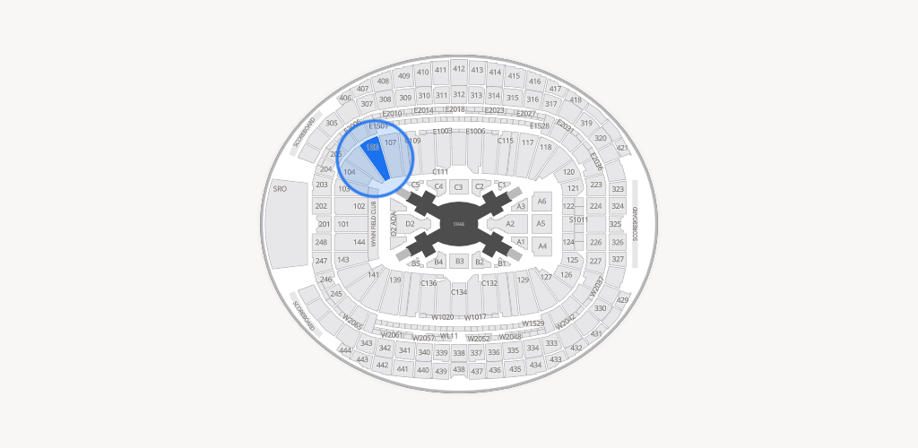 Allegiant Stadium Seating Chart