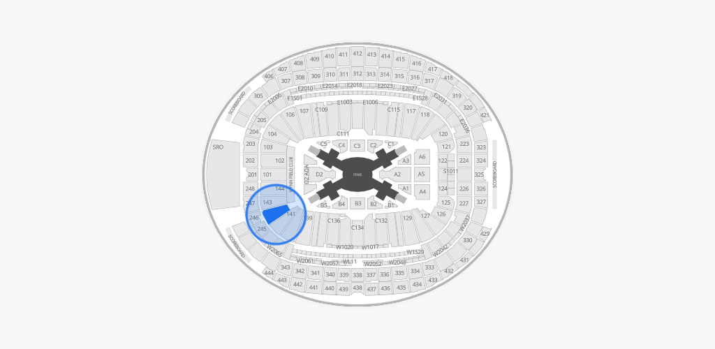 Allegiant Stadium Seating Chart