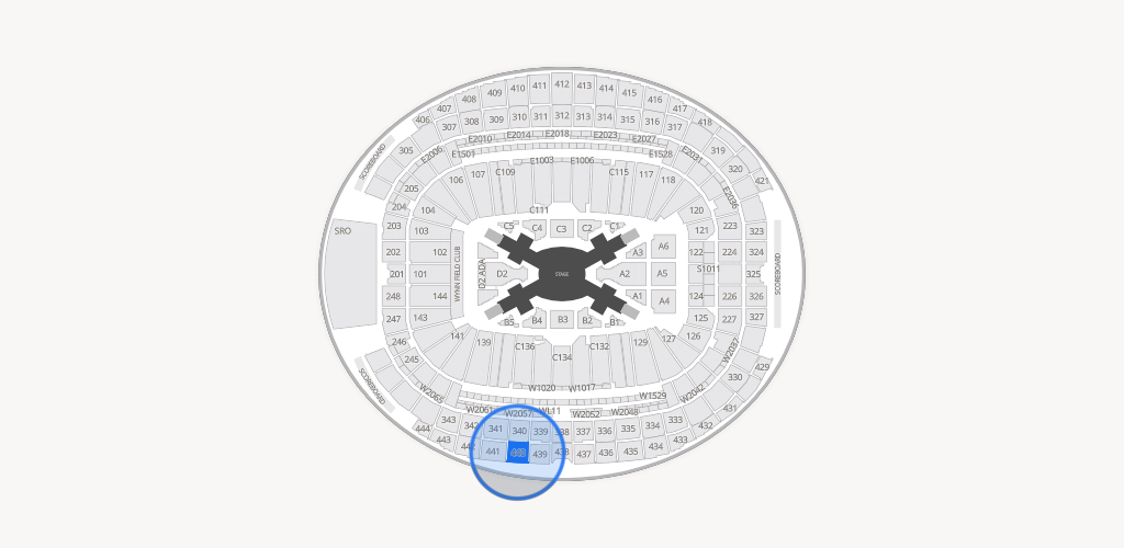 Allegiant Stadium Seating Chart